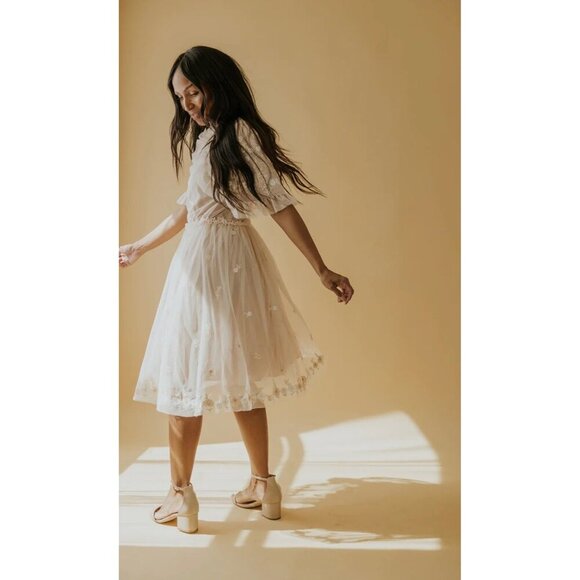 SALT Rosalind Embroidered Tulle Dress XL - Picture 13 of 13